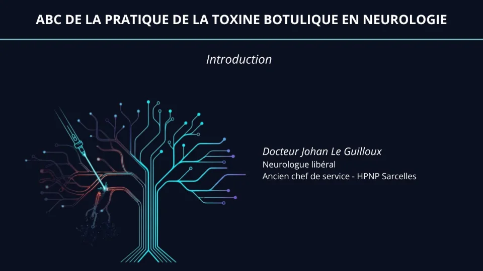 Couverture de la formation Botox® du Dr Johan Le Guilloux